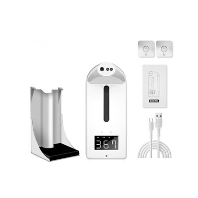 China 1000ML 15 Languages Pro Hand Sanitizer Display K10 Temperature Thermometer Soap Dispenser Automatic Temperature Measurement Automatic Hand Sanitizer Dispenser for sale