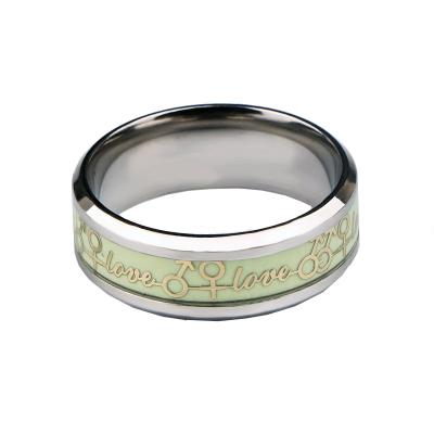 China Real Touch Feeling 3 Size Foreskin Correction Delay Ejaculation 304 Stainless Steel Luminous Glans Ring For Men for sale