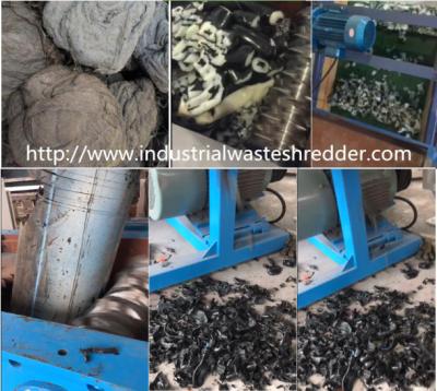 China Single Shaft Hard Plastic Lump Shredder , HDPE Plastic Pipe Shredder Smooth Speed for sale