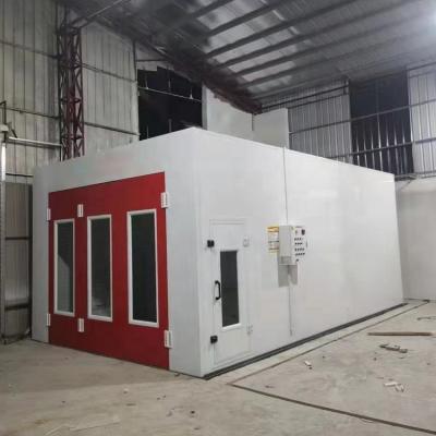 China 12kw de potencia cabina de pintura de automóviles con 20000m3 de flujo de aire y sin velocidad de carga en venta