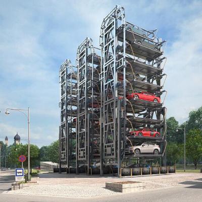Chine Ascenseur de stationnement rotatif vertical à chaîne motrice pour un parking à plusieurs étages de 40 tonnes à vendre