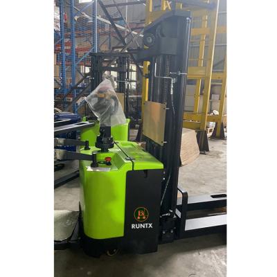 China Hydraulic Systems Hand Stacker Smart Semi Electric Controller 1ton Rider Electric Pallet Forklift for sale