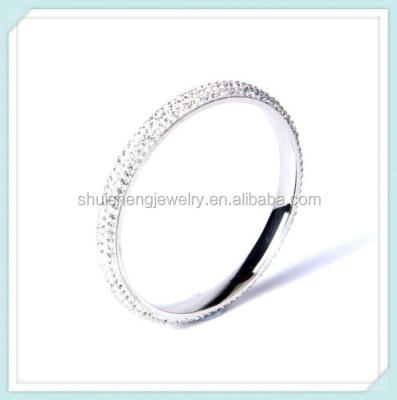 China Plain Bangle Stainless Steel Specialize Product 4 Row New Crystal Bangle For Sale for sale