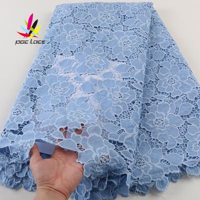 China 2021 Viable Latest African Embroidered Nigerian Rose Flower Cord Chiffon Lace for sale