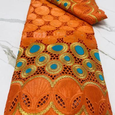 China Viable embroidered lace fabric for women 2020 high quality African lace riche bazin riche jacquard brocad lace for sale