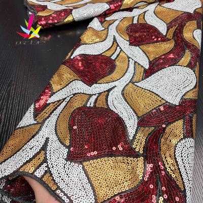 China 2021 viable new arrival french lace sequin organza lace for wedding sheer white lace for sale