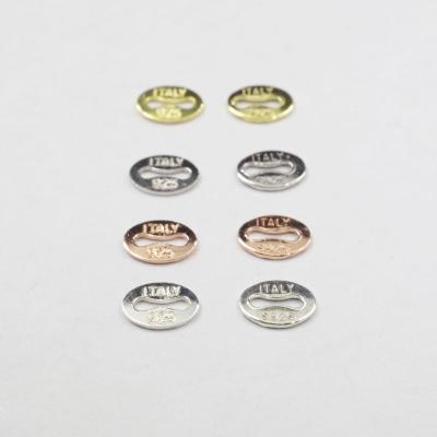 China 925 S925 Sterling Silver Italy Brand Necklace Bracelet Simple Connecting Piece K Silver Gold Plated for sale