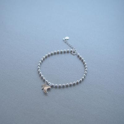 China CLASSIC Elegant Soft Personality Gift S925 Sterling Silver Charm Bracelet Ladies Star Moon Bracelet Valentine's Day Jewelry for sale