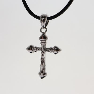 China 925 925 Sterling Silver Zircon Fashion Trend Fashion Fashion God Jesus Arrow Religious Heart Cross Pendant Street Gold Plated Temperament for sale