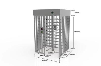 China Einbahniges Sicherheits-Tor SS304 60W Rfid zu verkaufen