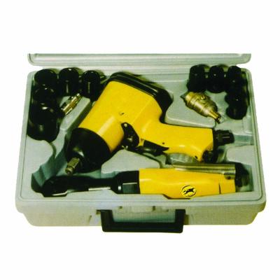 China Pneumatic Air Tools Air Impact and Ratchet Wrench Kit for sale