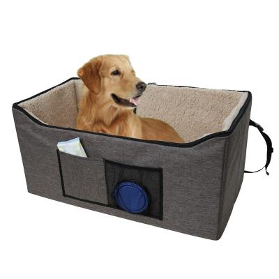 China Amazon Sustainable Basics Oxford Pet Car Booster Breathable Folding Bucket Seat For Travel for sale