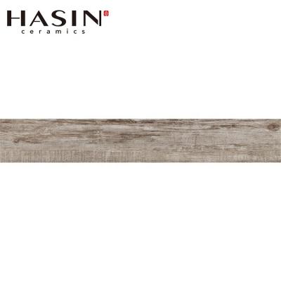 China Newest Design Pattern Porcelain Wood CLASSIC Kids Bedroom Light Brown Hasin Porcelain Tile for sale