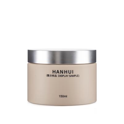 China 150ML Empty Wide Mouth PET Jars Cosmetic Jars With Electroplated Caps for sale
