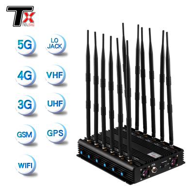 China Three Fan 12 Way WiFi Signal Jammer Radius 5 - 40 Meter For Schools / Universities for sale