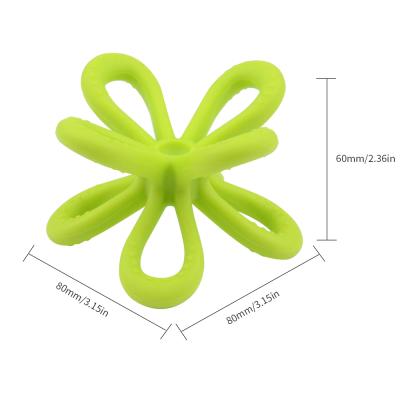 China Wholesale Eco-friendly Silicone Teether Food Grade BPA DIY Baby Teether Toy Silicone Ball Free Baby Teether for sale