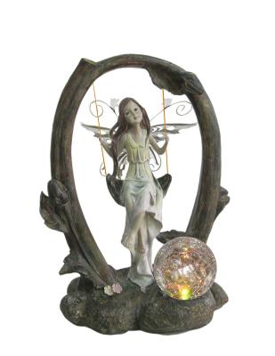China Swinging Fairy Garden Solar Light , Solar Garden Lanterns For Garden Decoration for sale