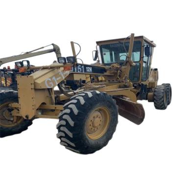 China Construction machinery original CAT 12H 140H 140K used motor grader, second hand motor grader CAT 12H for sale for sale