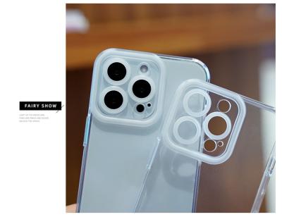 China Transparent Ultra Thin Shockproof Case Carcasas Para Movil Camera Lens Protector + Shockproof Airbags For iPhone For Motorola For Samsung for sale