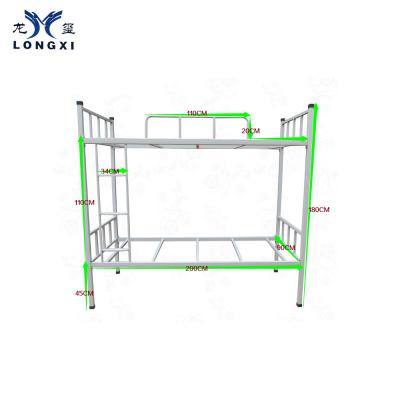 China Direct Steel Bunk Bed High Weight Capacity Iron Bed China Furniture School Furniture Beds (Other) Adjustable Fast Delivery for sale