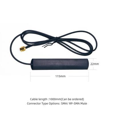 China 4G LTE Antenna SMA Patch Antenna 5dbi With Extension Cable RG174 1meters SMA Male BW4GTWX105-15S1000J for sale