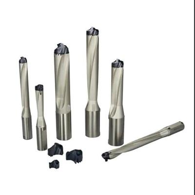 China 1.5D 3D Carbide Indexable Carbide Cutting Head Drills gebruikt voor hoge snelheid boren Te koop