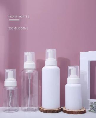 China Unique UV Large Volume Plastic Foam Single Spray Pump 250ml 500ml PET Printing Pressure PP Foam Bottle for sale