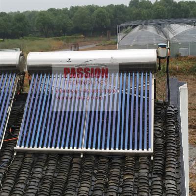 China 300L 304 Stainless Steel Compact Non Pressurized Vacuum Tube Solar Water Heater For Shower Kitchen for sale