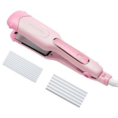 China Magic Rechargeable Hair Straightener 3 In 1 Straighter Hair Straightener Flat Iron Set Private Label White Flat Ir for sale