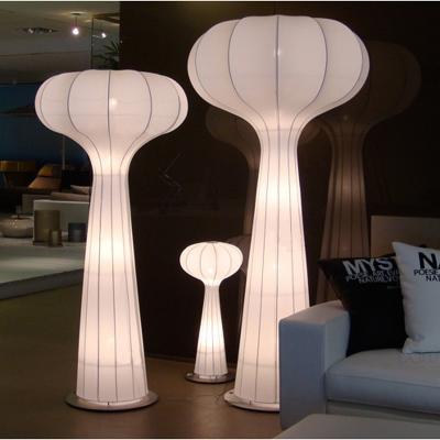China Simple modern creative mushroom nordic lamp living room hotel lobby villa silk floor lamp for sale