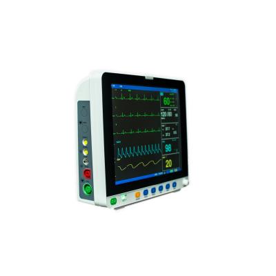 中国 徴候の忍耐強いモニター15インチのMultiparameter医学ICUの枕元Nibp SPO2 Ecg 販売のため