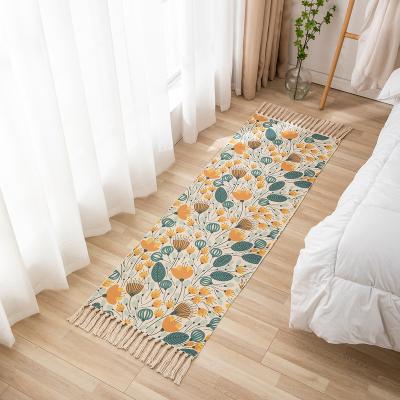 China Washable Standard Fine Workmanship Various Size Bedroom Rugs Flower Pattern Rugs for sale