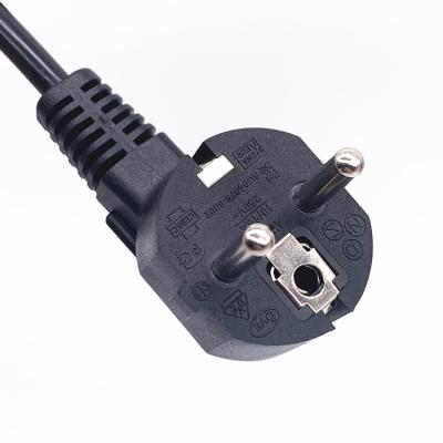 China Heng-well Wholesale Europe 3 Pin Plug to IEC 320 C13 Power Cord Set PVC 1.8M 1800m m Black Power Extension Cable for sale