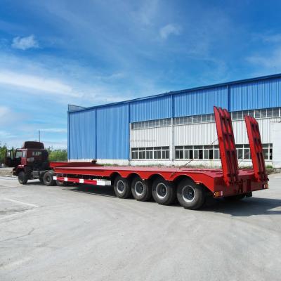 Chine Caravanes à basse capacité de 80 tonnes FGN avec système de freinage Wabco et pont de chargement 596 x 3 à vendre