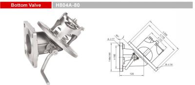 Chine Pièces détachées pour camions en acier inoxydable 304 pour camions-citernes et remorques, GETH804A -80 à vendre
