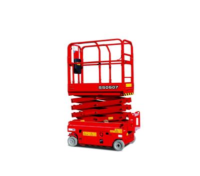 China Elevación de altura de 6m 20ft GETSS050 Elevación de tijeras eléctricas hidráulicas de larga duración en venta