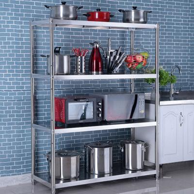 China Original Kitchen Corrosion Protection Color Stainless Steel Kitchen Shelf Storage Rack Bathroom Corner Storage Rack Under Shelf Storage Rack for sale