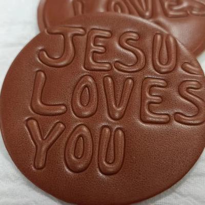 China Custom Laser Engraving Brand Logo Leather Embossed Repair Patch Label Blanks Tag Leatherette PU Patches for Jeans Beanie for sale