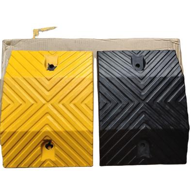 China Australia Standard 250mm Durable Rubber Speed Bump Car Speed Block Vehicle Speed Bump for sale