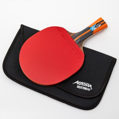 China Top Quality 6 Star Match Table Tennis Top Fast Speed Professional Table Tennis Racket Poplar Wooden Blade for sale