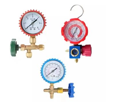 China R410 R22 Freon Gas de Carregamento Ac Ar condicionado de automóvel Pressômetro de múltiplos para refrigerante à venda
