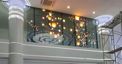China Mural de vídeo transparente a todo color con disipación rápida del calor en venta