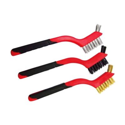 China Handle Bbq Utensil Stainless Steel Wire Grill Cleaning Brush for sale