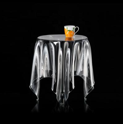 China Modern Crystal Clear Lucite Waterfall Acrylic Table for sale