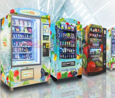 China Outdoor Entertainment Smart Touch Screen Cooler Beverage Snack Beer Vending Booth Vending Machine Vending Machine for sale
