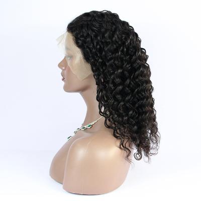 China Deep Wave Lace Front Wig Human Hair Deep Wave 13x4 Lace Frontal Curly Wigs For Women Color Wet And Wavy Lace Front Wigs 180% Density HD for sale