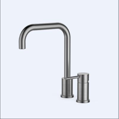 China Single Lever Basin Mixer Single Handle Kitchen Faucet With Side Spray for sale