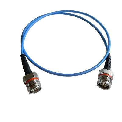 China 50Â ± 1.5Î © 1/2” Superflexible 7/16 Din 4.3-10 Male Jumper Cable Jumper Cable Fitted Mini Din 4.3/10 RF Male Connector 141 Jumper for sale