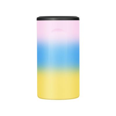 China PORTABLE 12 Ounce Can Wine Cooler Stainless Steel Tumbler Insulated Tumbler Lean Ice Cool Cup for sale