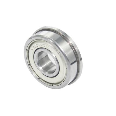 China Hotels Miniature Flange Deep Groove Micro Ball Bearing F605ZZ F606 F607 F608 F609bearing for sale